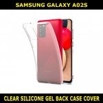 Clear Silicone TPU Gel Back Cover For Samsung Galaxy A02S SM-A025F Slim Fit and Sophisticated in Look